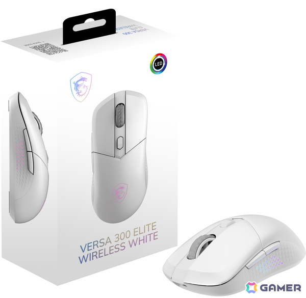 MSIよりシンプルな形状のゲーミングマウス「VERSA 300 ELITE WIRELESS WHITE」と「VERSA 300 WIRELESS WHITE」が発売！の画像1
