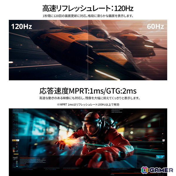 JAPANNEXTより120Hz・4Kに対応した28インチのゲーミングモニター「JN-28IPS120UHD-HSP」が発売！の画像3