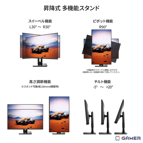 JAPANNEXTより120Hz・4Kに対応した28インチのゲーミングモニター「JN-28IPS120UHD-HSP」が発売！の画像7