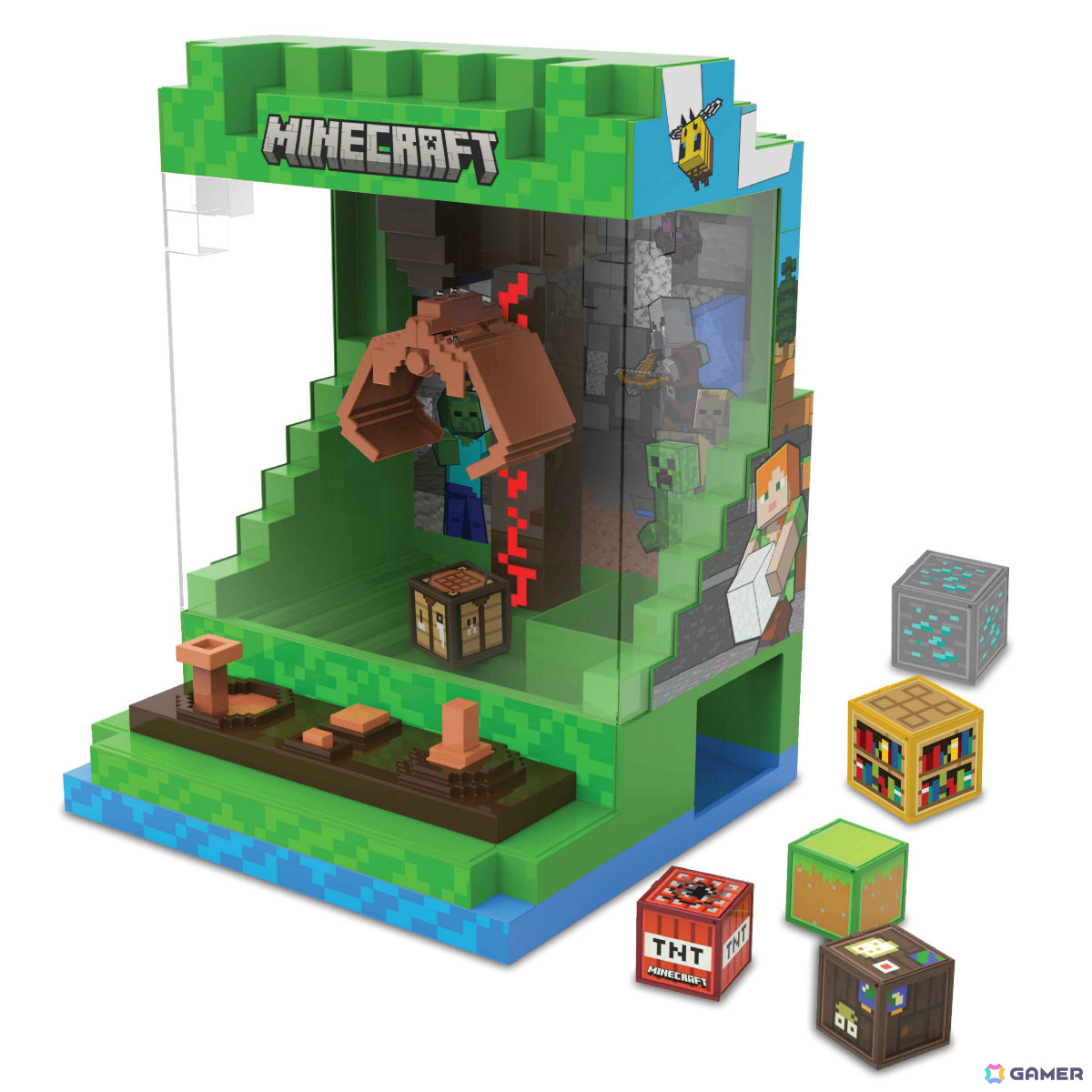 「Minecraft」自宅で遊べるクレーンゲームやエアホッケー、ピンボールなどの予約販売が開始!の画像