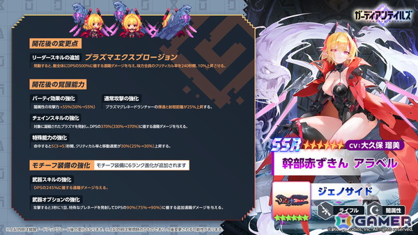 「ガーディアンテイルズ」で「幹部赤ずきん アラベル（CV：大久保瑠美）」の開花が開放！ビネットの美麗なスペシャルコスチュームも追加にの画像2