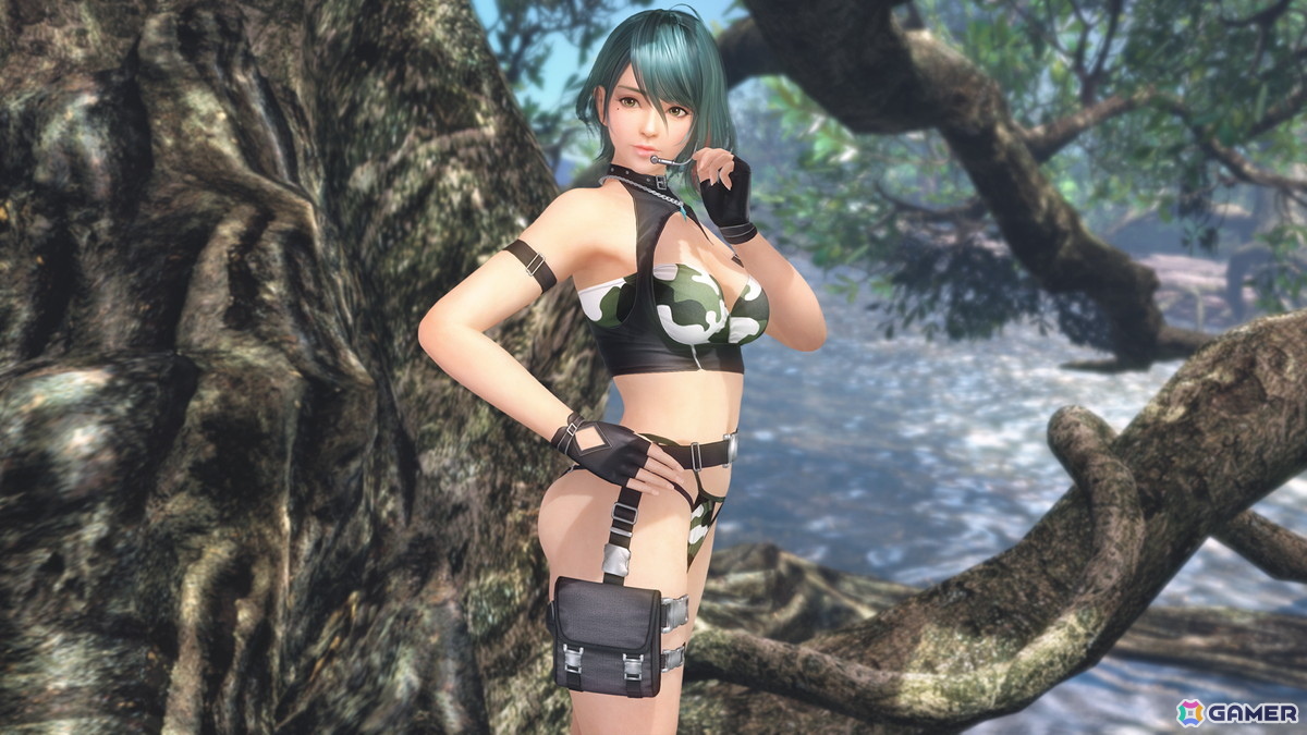 「DEAD OR ALIVE XVV」迷彩模様で濡れ透けも楽しめる新水着「ステルス・サバイバー」が登場!の画像