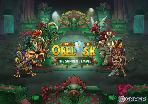 協力型デッキ構築ローグライト「Across the Obelisk」にてヒーローパック「Tulah, the Spider Queen」＆ダンジョンパック「The Sunken Temple」が配信！の画像1