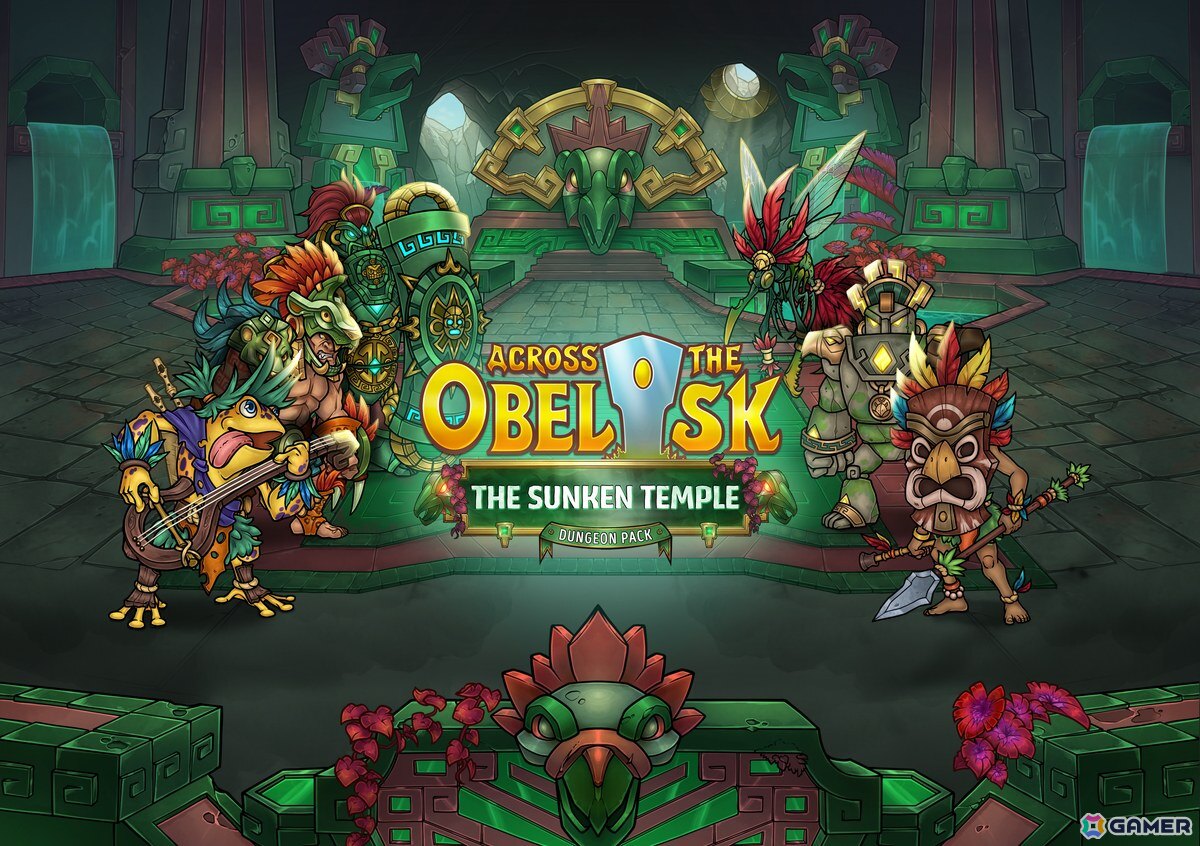 協力型デッキ構築ローグライト「Across the Obelisk」にてヒーローパック「Tulah, the Spider Queen」&ダンジョンパック「The Sunken Temple」が配信!の画像