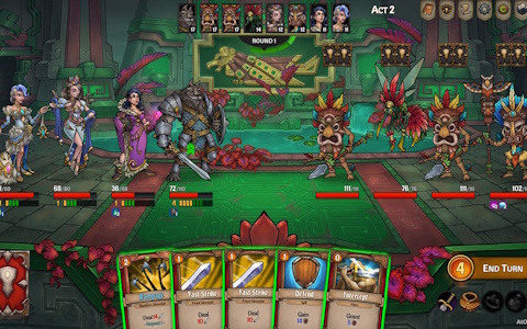 協力型デッキ構築ローグライト「Across the Obelisk」にてヒーローパック「Tulah, the Spider Queen」＆ダンジョンパック「The Sunken Temple」が配信！