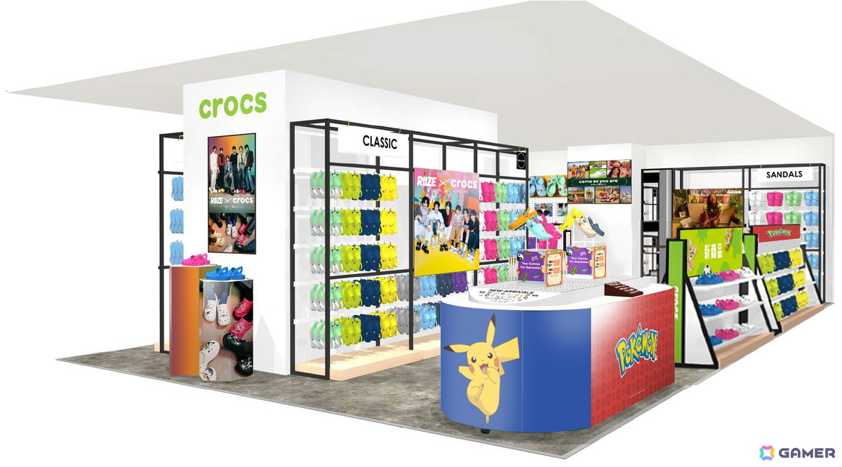 クロックスとポケモンのコラボアイテムがアイテムが発売！コラボデザインのフットウェア4種とポケモンやモンスターボールデザインのジビッツが登場の画像12