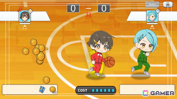 ワンタップで遊べる爽快女子バスケゲーム「3-Pointer Minami」がスマホ向けに配信！試合前にスイーツをもぐもぐしてパワーアップの画像2