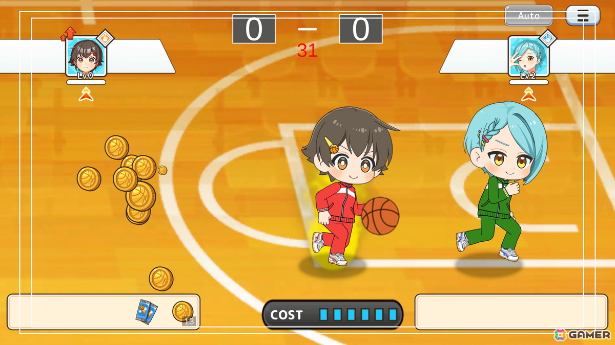 ワンタップで遊べる爽快女子バスケゲーム「3-Pointer Minami」がスマホ向けに配信！試合前にスイーツをもぐもぐしてパワーアップの画像2