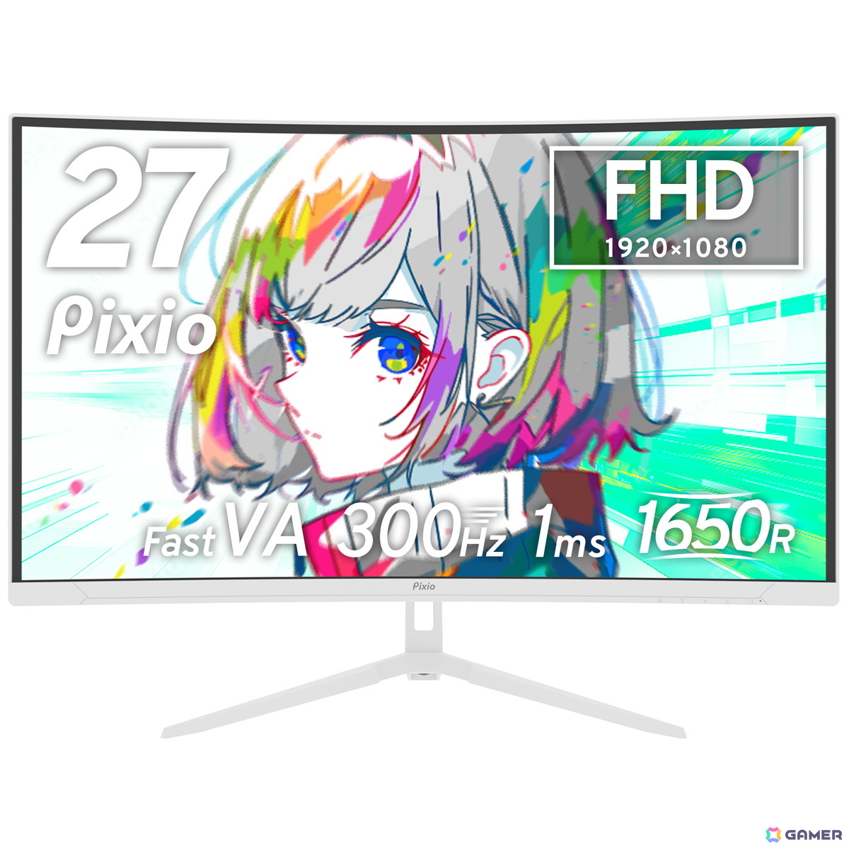 Pixio、300Hzに対応した27インチ湾曲FHDゲーミングモニター「PXC279 WAVE」の予約販売を6月13日より開始!の画像