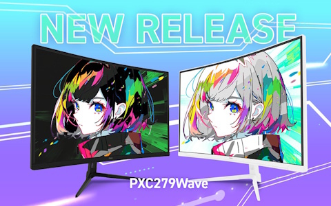 Pixio、300Hzに対応した27インチ湾曲FHDゲーミングモニター「PXC279 WAVE」の予約販売を6月13日より開始！