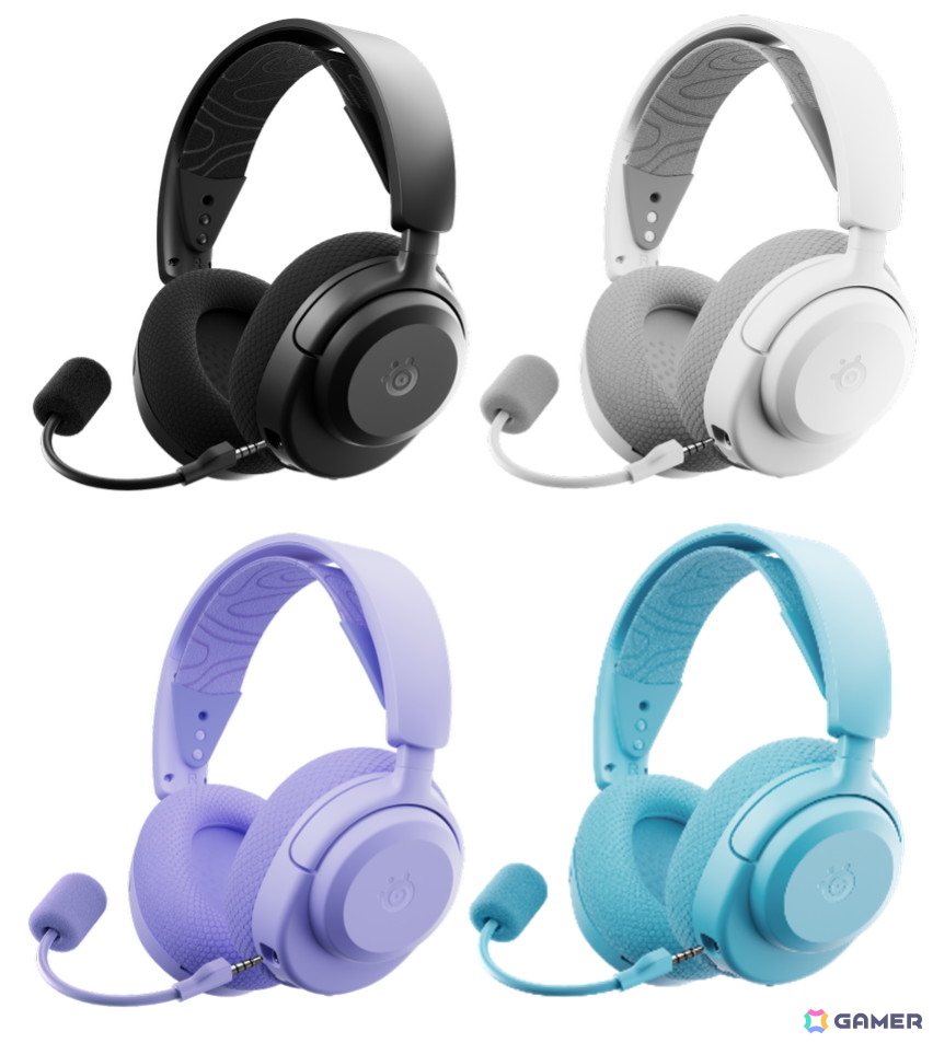 SteelSeries、ワイヤレスヘッドセット「Arctis Nova 3P Wireless」を発売!4色のカラバリと260グラムの軽さが特徴の画像