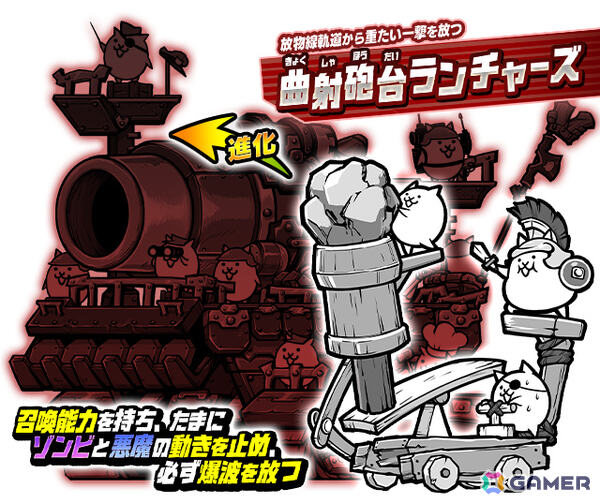 「にゃんこ大戦争」超兵器が集結する「革命軍隊アイアンウォーズ」に新キャラクター「曲射砲台ランチャーズ」が参戦！の画像2