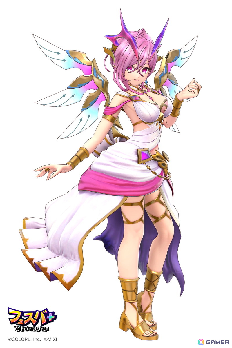 「フェスバ+」でイベント「甘々 女神様と行く異世界クエスト」が開催!女神様風ウェアのオスクロル(CV:茅野愛衣)が登場の画像