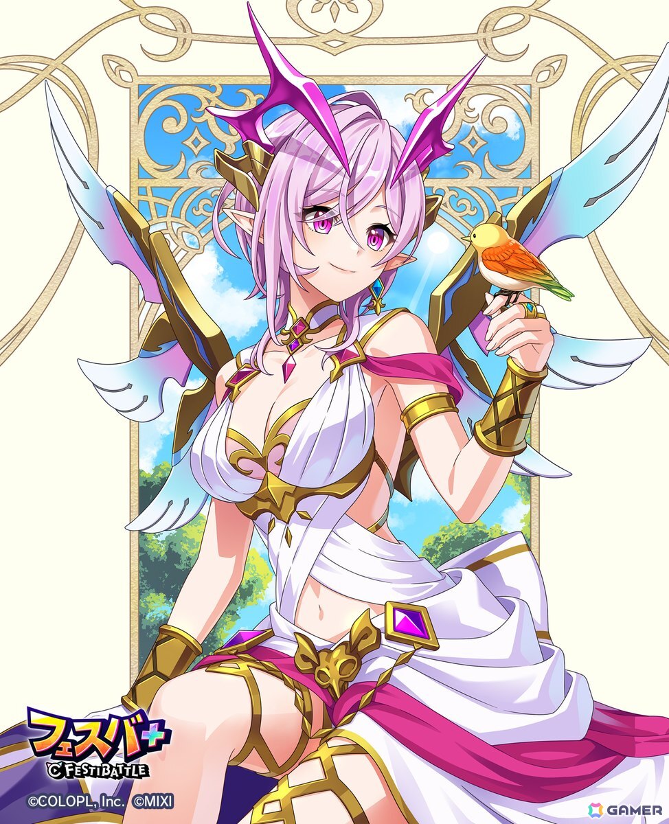 「フェスバ+」でイベント「甘々 女神様と行く異世界クエスト」が開催!女神様風ウェアのオスクロル(CV:茅野愛衣)が登場の画像