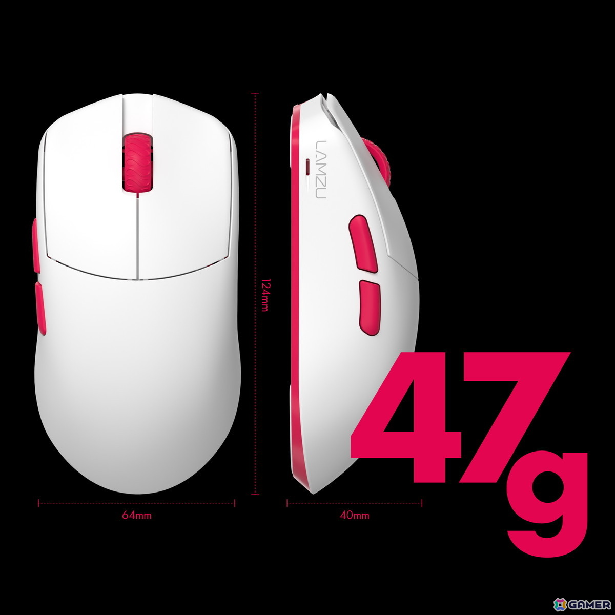 REJECT、ゲーミングギアメーカーのLAMZUとのコラボゲーミングマウスを6