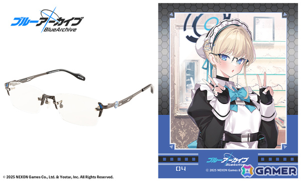 「ブルアカ」ネル、アカネ、トキをイメージしたコラボ眼鏡の予約受付が開始！ポップキュン（POPQN）先生描き下ろしクリアファイルが予約特典にの画像12