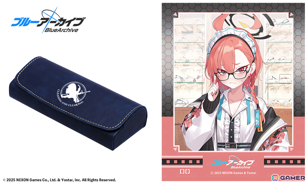 「ブルアカ」ネル、アカネ、トキをイメージしたコラボ眼鏡の予約受付が開始!ポップキュン(POPQN)先生描き下ろしクリアファイルが予約特典にの画像