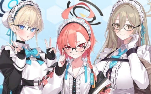 「ブルアカ」ネル、アカネ、トキをイメージしたコラボ眼鏡の予約受付が開始！ポップキュン（POPQN）先生描き下ろしクリアファイルが予約特典に