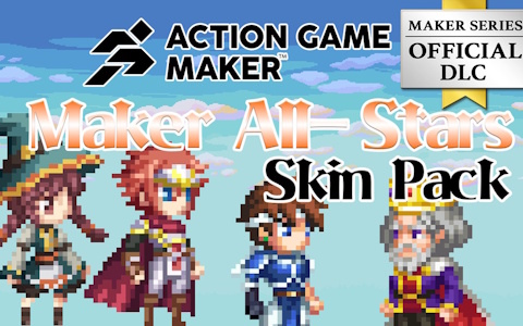 「ACTION GAME MAKER」の正式版がSteamでリリース！早期購入特典「ツクールオールスター スキンパック」が配布中