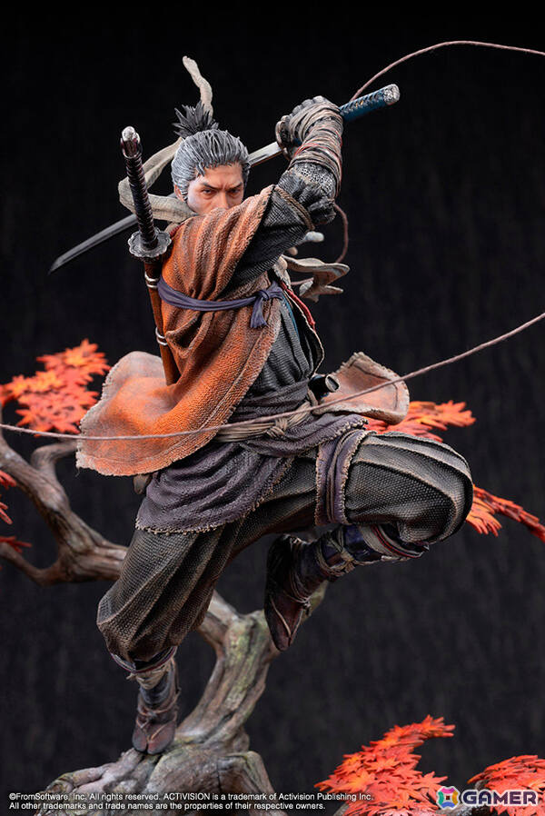 「SEKIRO: SHADOWS DIE TWICE」狼のスタチューがコトブキヤショップ限定で登場！破戒僧に飛び掛かる瞬間の気迫を1/7スケールで徹底再現の画像12