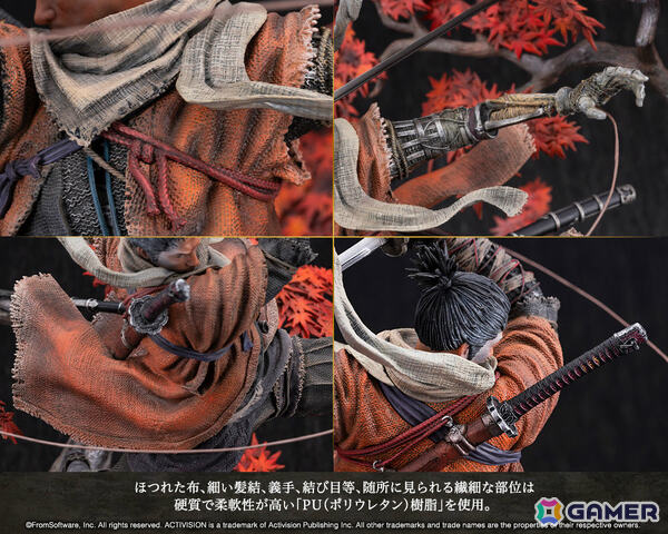 「SEKIRO: SHADOWS DIE TWICE」狼のスタチューがコトブキヤショップ限定で登場！破戒僧に飛び掛かる瞬間の気迫を1/7スケールで徹底再現の画像17