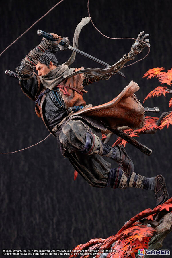 「SEKIRO: SHADOWS DIE TWICE」狼のスタチューがコトブキヤショップ限定で登場！破戒僧に飛び掛かる瞬間の気迫を1/7スケールで徹底再現の画像9