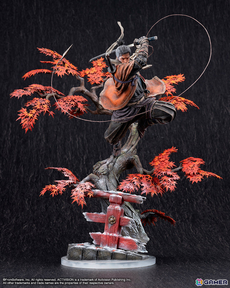 「SEKIRO: SHADOWS DIE TWICE」狼のスタチューがコトブキヤショップ限定で登場！破戒僧に飛び掛かる瞬間の気迫を1/7スケールで徹底再現の画像
