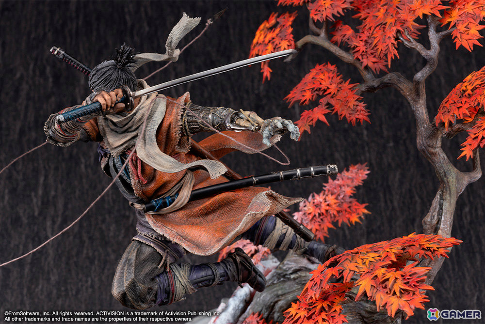 「SEKIRO: SHADOWS DIE TWICE」狼のスタチューがコトブキヤショップ限定で登場！破戒僧に飛び掛かる瞬間の気迫を1/7スケールで徹底再現の画像