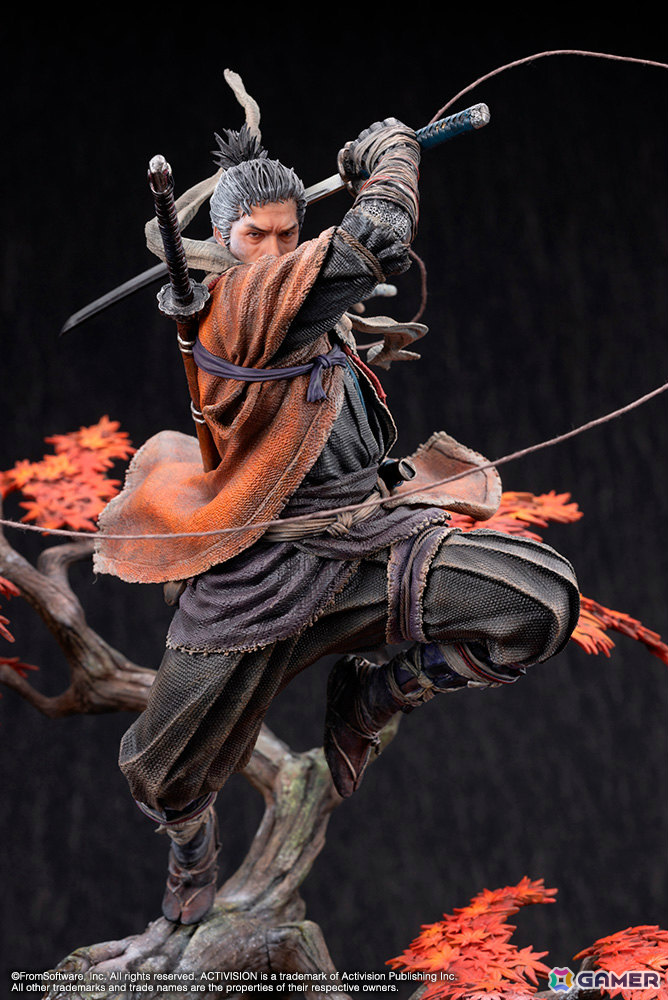 「SEKIRO: SHADOWS DIE TWICE」狼のスタチューがコトブキヤショップ限定で登場！破戒僧に飛び掛かる瞬間の気迫を1/7スケールで徹底再現の画像