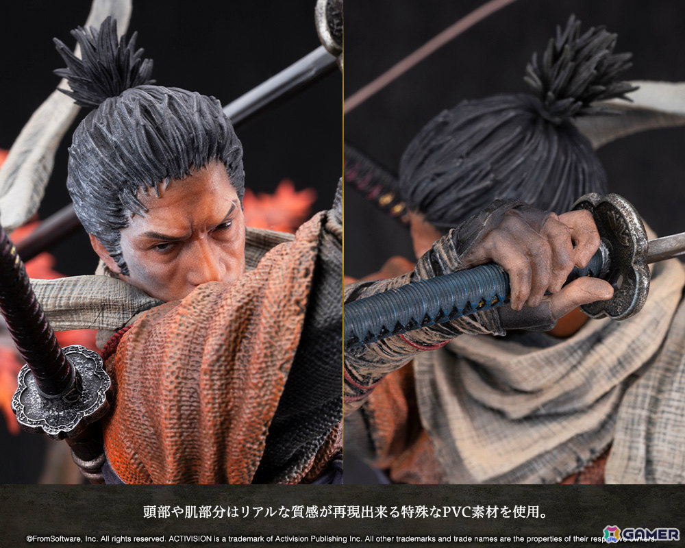 「SEKIRO: SHADOWS DIE TWICE」狼のスタチューがコトブキヤショップ限定で登場！破戒僧に飛び掛かる瞬間の気迫を1/7スケールで徹底再現の画像