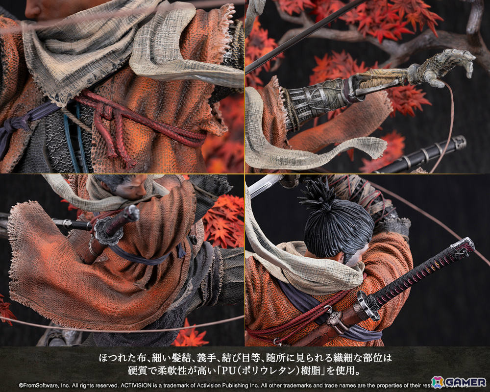 「SEKIRO: SHADOWS DIE TWICE」狼のスタチューがコトブキヤショップ限定で登場！破戒僧に飛び掛かる瞬間の気迫を1/7スケールで徹底再現の画像