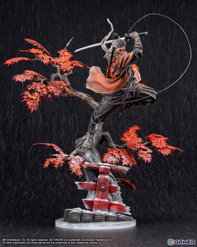 「SEKIRO: SHADOWS DIE TWICE」狼のスタチューがコトブキヤショップ限定で登場！破戒僧に飛び掛かる瞬間の気迫を1/7スケールで徹底再現の画像