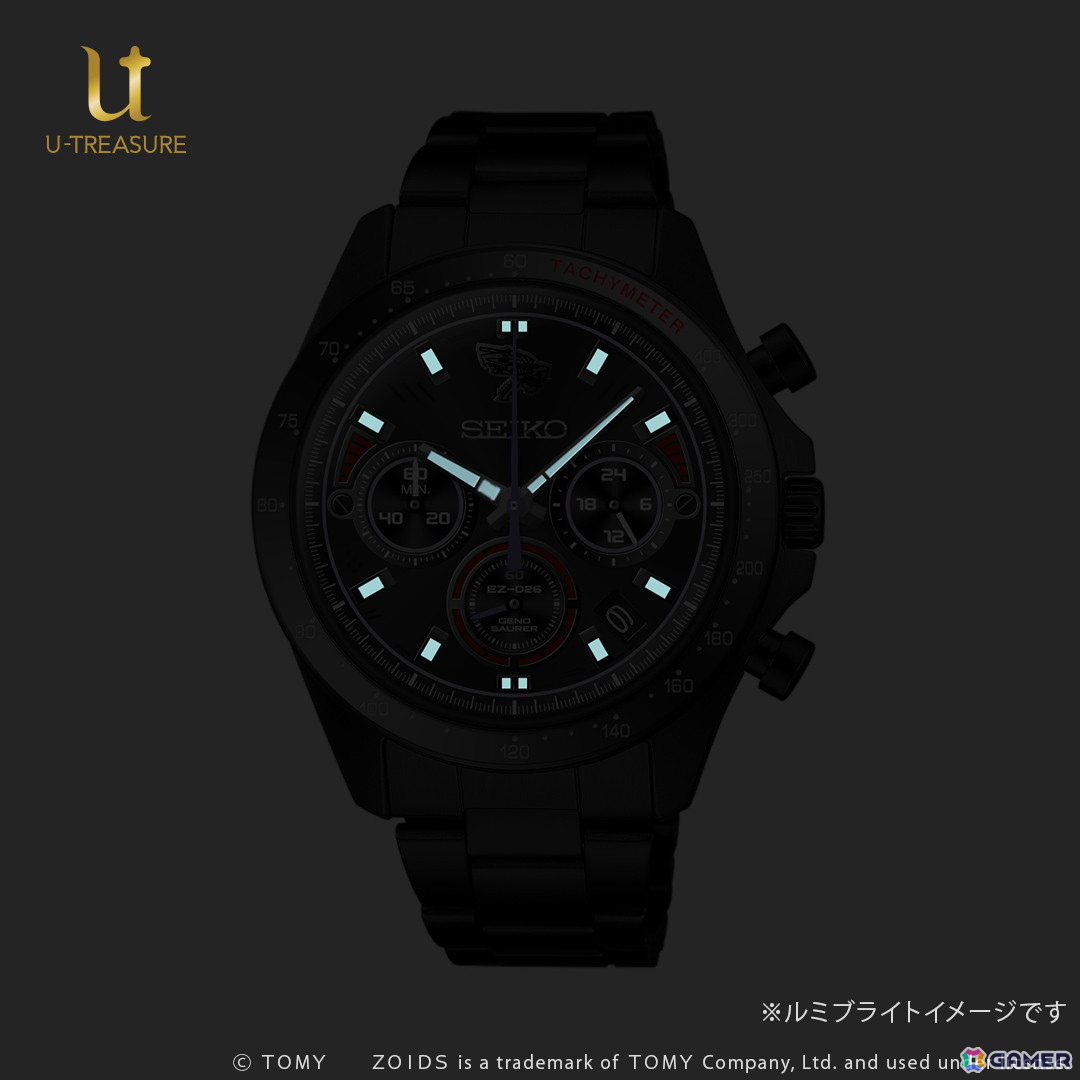 「ゾイド」とセイコーがコラボした300本限定「ジェノザウラー」デザイン腕時計が登場！裏蓋にはガイロス帝国の国章とシリアルナンバーを刻印の画像3