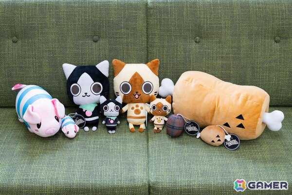 「モンハン」に登場するアイルーやプーギーたちがぬいぐるみになって登場！全国のアミューズメント施設にて6月下旬より順次展開の画像1