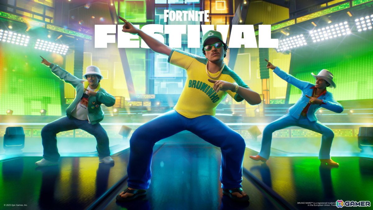 「Fortnite Festival」シーズン9のアイコンにBruno Marsさんが登場!「Die With A Smile」のMVをイメージしたアイテムなどが追加の画像