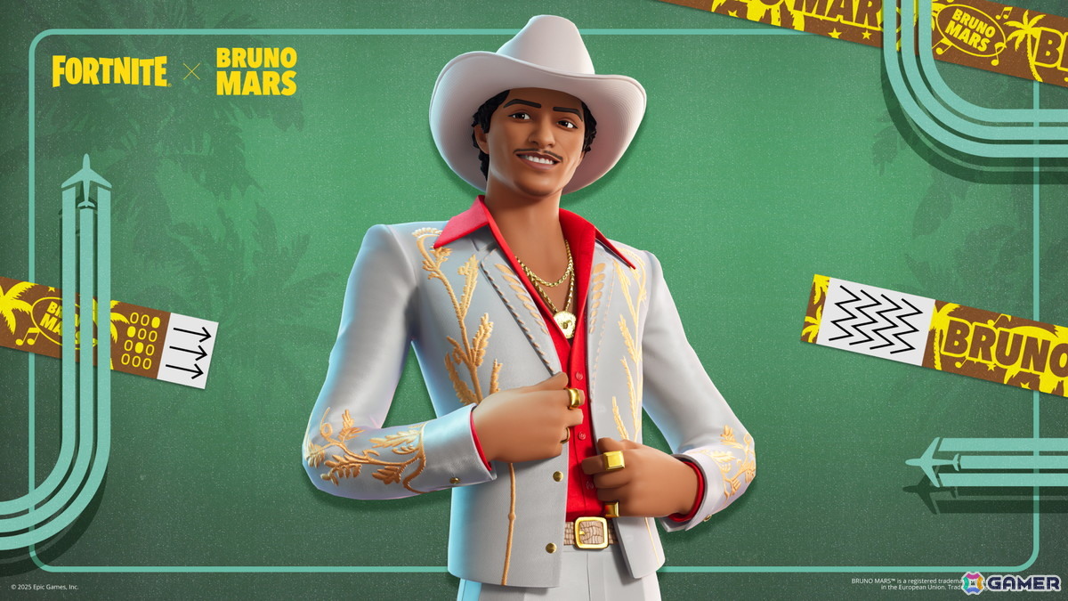 「Fortnite Festival」シーズン9のアイコンにBruno Marsさんが登場！「Die With A Smile」のMVをイメージしたアイテムなどが追加の画像6