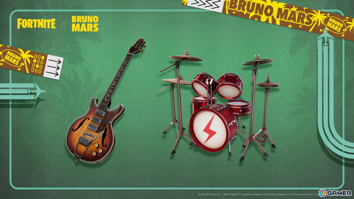 「Fortnite Festival」シーズン9のアイコンにBruno Marsさんが登場！「Die With A Smile」のMVをイメージしたアイテムなどが追加の画像8
