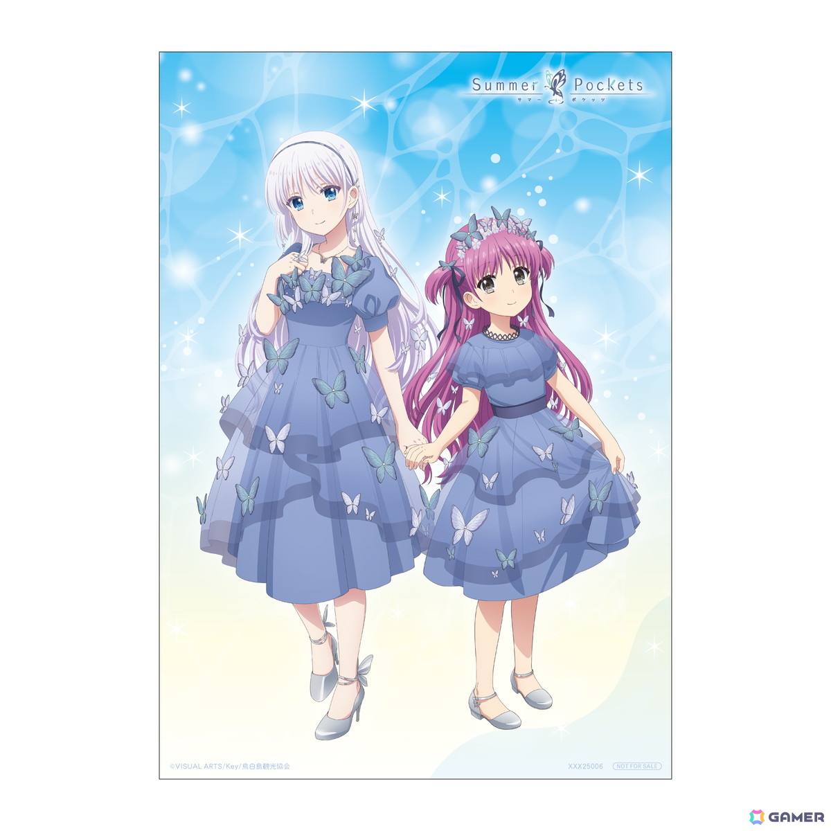 TVアニメ「Summer Pockets」新規描きおろしによる鳴瀬しろは&加藤うみの蝶ドレスシリーズ商品が発売決定!の画像