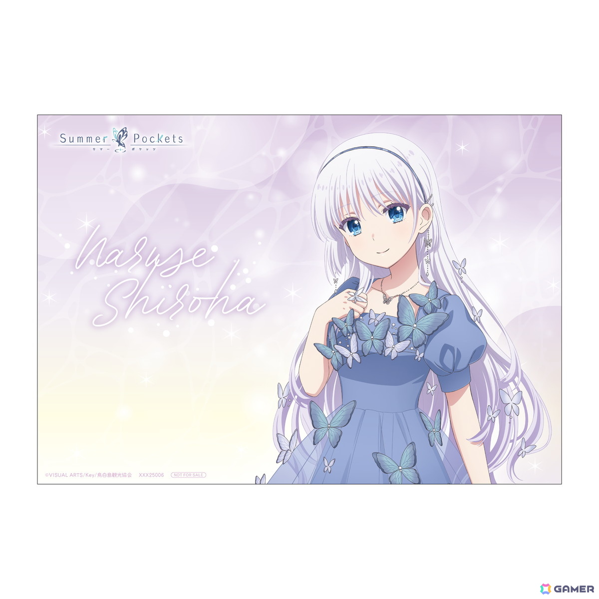 TVアニメ「Summer Pockets」新規描きおろしによる鳴瀬しろは&加藤うみの蝶ドレスシリーズ商品が発売決定!の画像