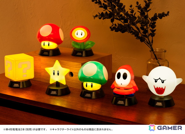 「スーパーマリオ」テレサが約10cmの卓上ライトに！スターやハテナブロックなどキャラクターライトシリーズと並べても楽しいアイテムの画像3