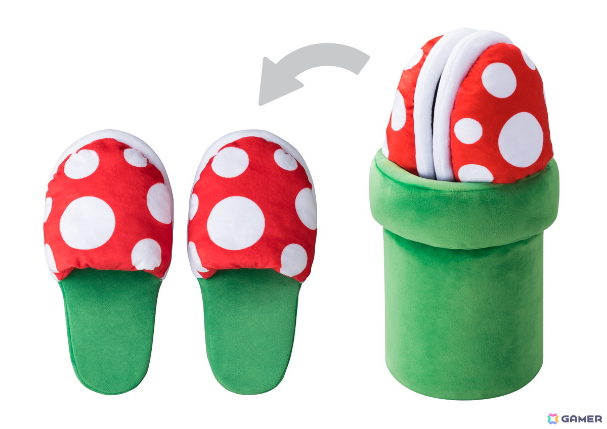 ルームスリッパ（パックンフラワー／土管）4,180円