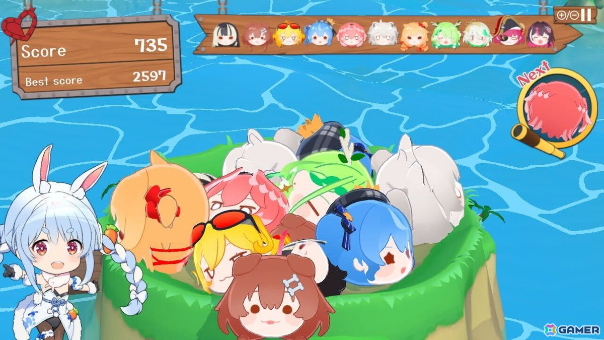 「ホロライブお宝マウンテンてんこ盛りVer」が発売!にぎやか&爽快アクションパズルがSwitchで登場の画像