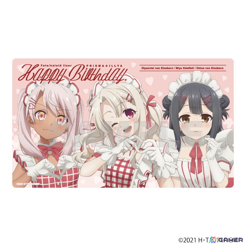 「プリズマ☆イリヤ Waitress」イリヤ・美遊・クロエの誕生日を記念した平田和也氏描き下ろしイラストグッズが登場!ゲーマーズにて7月5日よりフェアが開催の画像