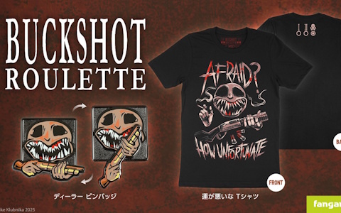 「Buckshot Roulette」と「RimWorld」のグッズがFangamer Japanにて発売！Tシャツやデスクマットなど4つのグッズが登場