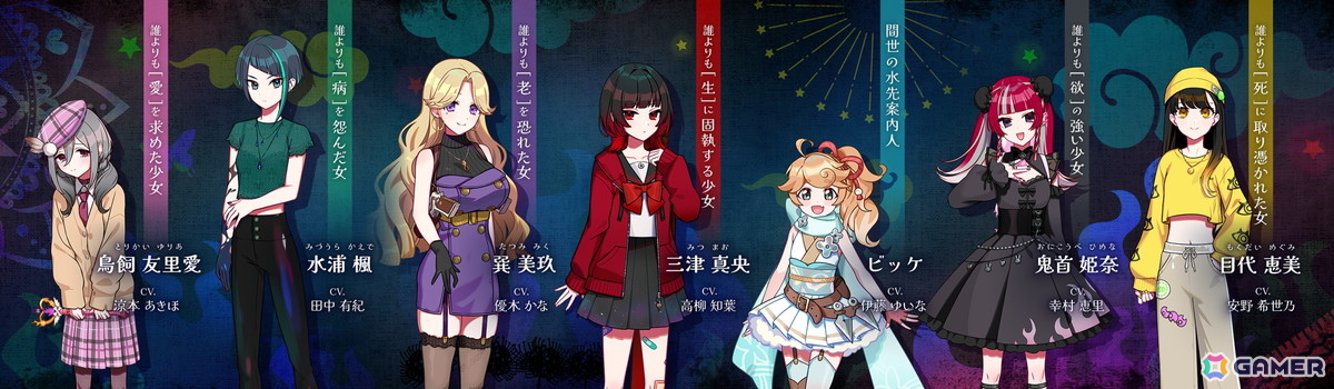 ゲームでは会話を重視。数々のドラマを声優による迫真の演技で彩る。