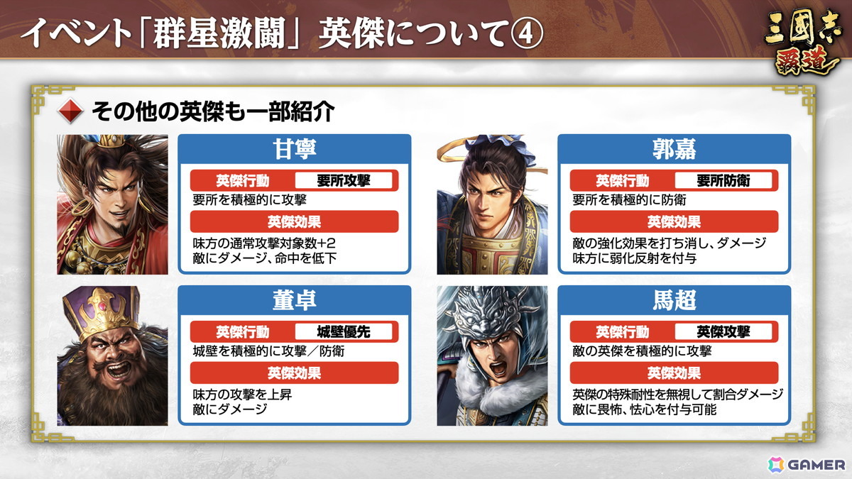 「三國志 覇道」で新長期イベント「群星激闘」が開幕!極求賢令には新LR武将「魏延」「管夷吾」が登場の画像
