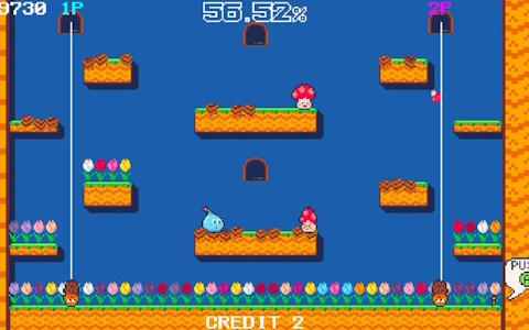固定画面アクションゲーム「ブルームパラダイス」がSwitchとSteamにて配信！1つのソフトで2人プレイが可能