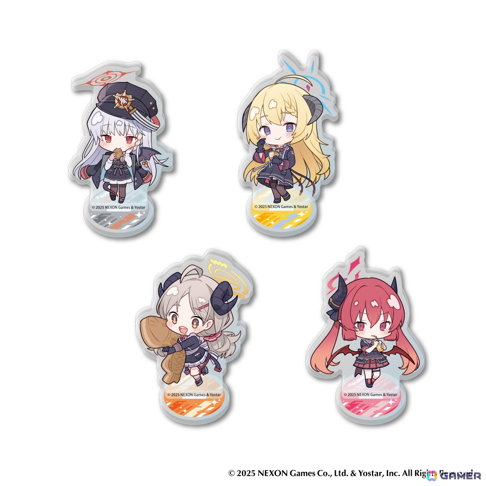 「ブルアカ」とGiGOのコラボキャンペーンが7月5日よりスタート!ハルナ、アカリ、イズミ、ジュンコのコラボたい焼きやオリジナルグッズが販売の画像
