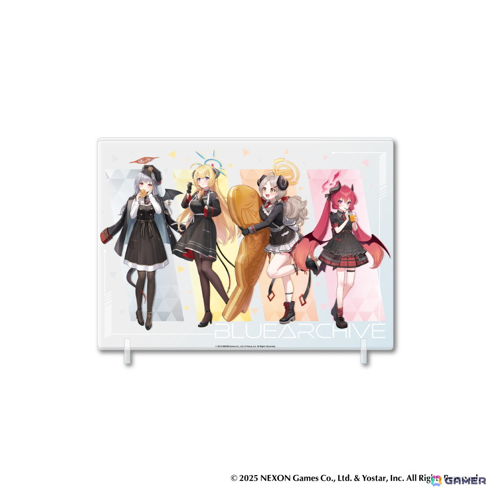 「ブルアカ」とGiGOのコラボキャンペーンが7月5日よりスタート!ハルナ、アカリ、イズミ、ジュンコのコラボたい焼きやオリジナルグッズが販売の画像