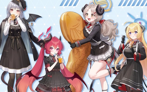 「ブルアカ」とGiGOのコラボキャンペーンが7月5日よりスタート！ハルナ、アカリ、イズミ、ジュンコのコラボたい焼きやオリジナルグッズが販売